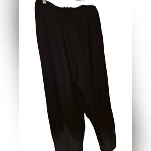 Emery Rose Black Wide-Leg Pants 1x